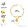 Women's Love Chain Bracelet Stainless Steel Bubble Buckle Bracelets Fashion Heart Accessories  Bracelet Mother's Day Gift
