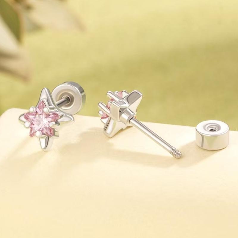 Edgy Yet Sweet Star Studs For Ear Cartilage Allergy Proof Stainless Steel Jewelry Everyday Wear