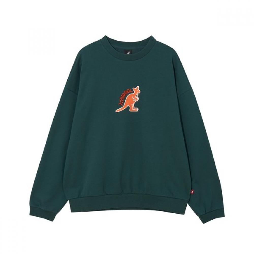 KANGOL Толстовка Play Logo Темно-зеленая Krecrt17730 L