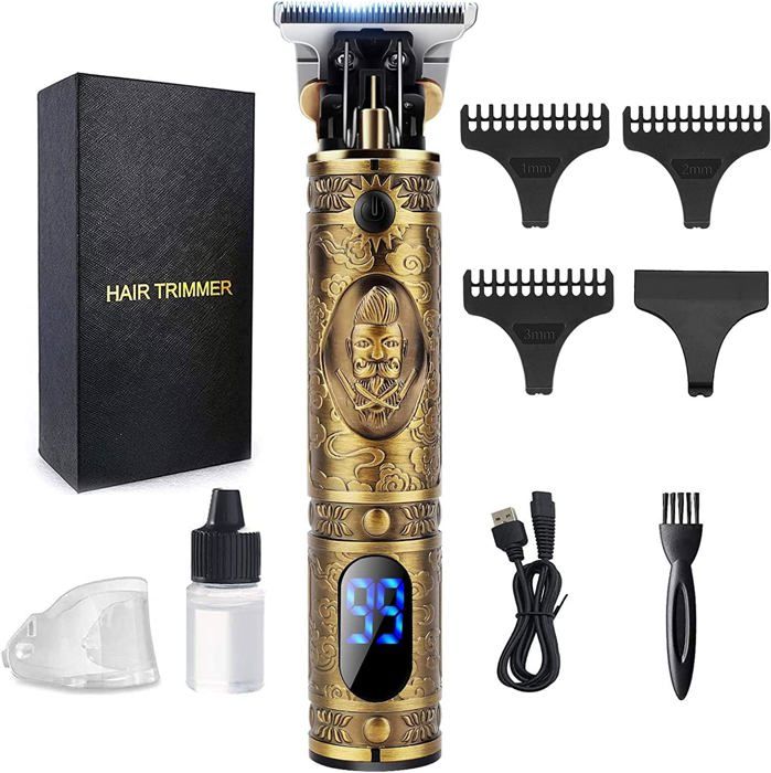 Tondeuse à Barbe - Brostyle - Tondeuse Professionnelle - Rechargeable - Afficheur LED - T-Blade