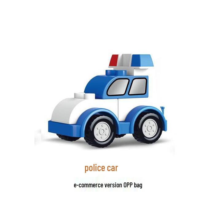 Versatile Engineering Car Toy: Suitable with LEGO Large Bricks, Encourages Creativity and Learning In Children, Ideal for Small Gifts.