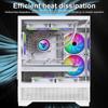 Mini Gaming Computer Case M-Atx Itx Seaview Room 270°Full View Without Column Desktop Chassis Support 240 Water Cooler Pc Case