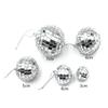 Mirror Ball Lace Glass Ornaments for Birthday Cake Decoration and Pastry Arrangements