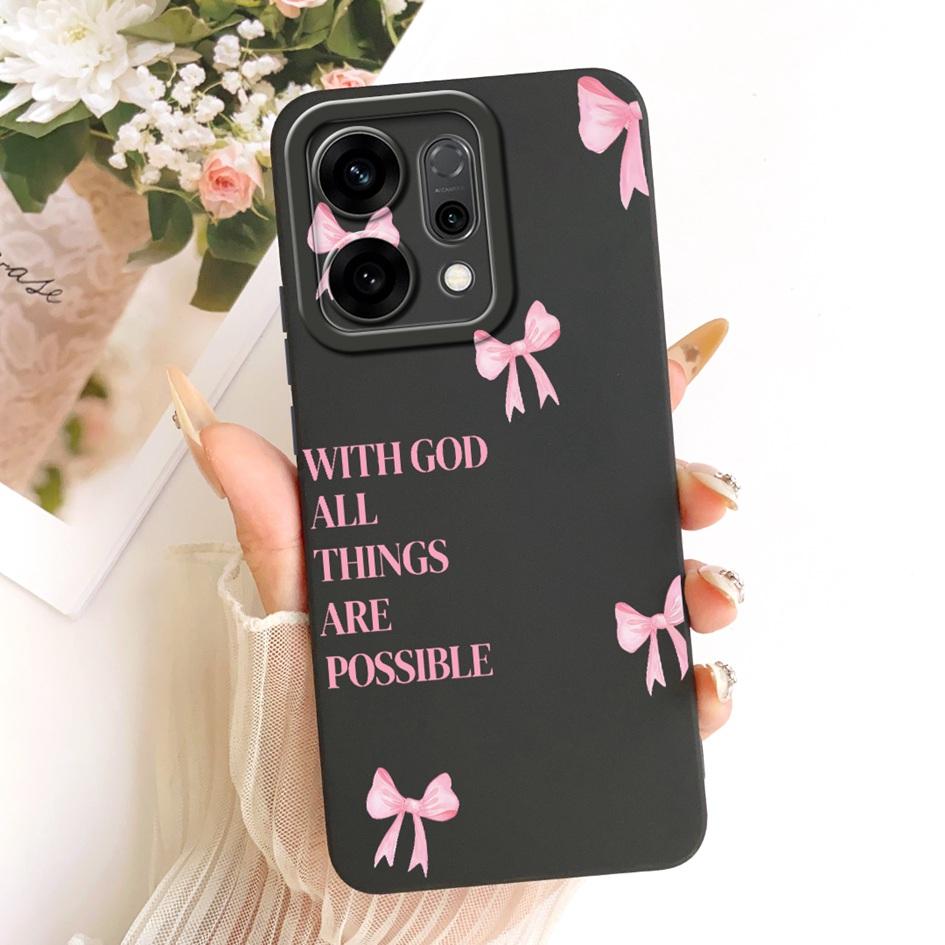 Cute Cartoon Phone Case For OPPO Reno 14 Cover Reno14 Pro Shockproof Silicone Funda Matte Bumper on OPPO Reno14Pro 5G Soft Shell