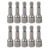 10PC Magnetic Nut Driver Set Highly Efficient for Nuts Tightening with 8mm Socket 42mm Length and Chrome Vanadium Steel