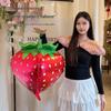 4D Strawberry Aluminum Foil Balloon - Outdoor Camping & Parent-Child Activity Decoration