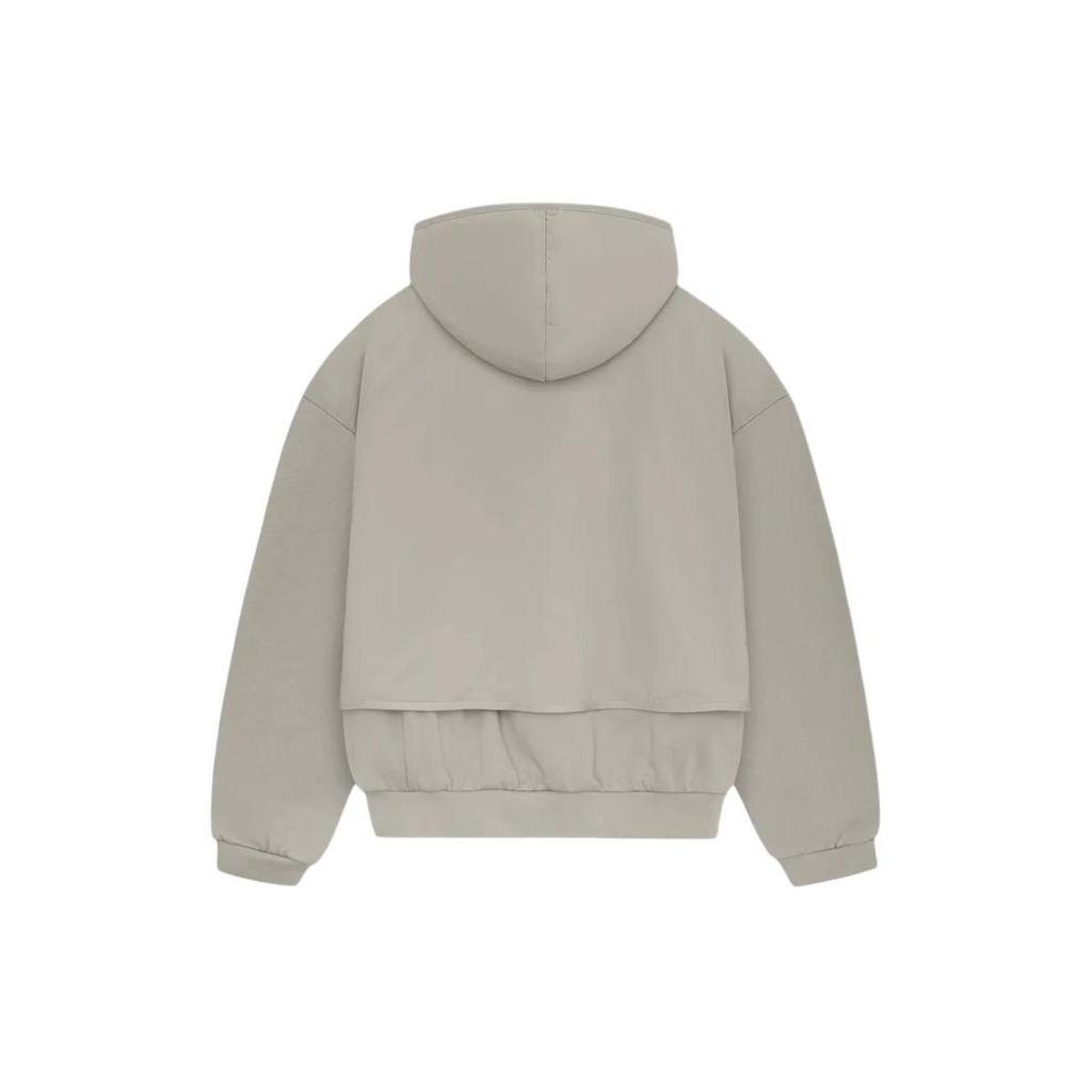 Fear of God Essentials SS24 Nylon Fleece Hooded Sweater 'Seal/Seal' Unisex 202SP244325F