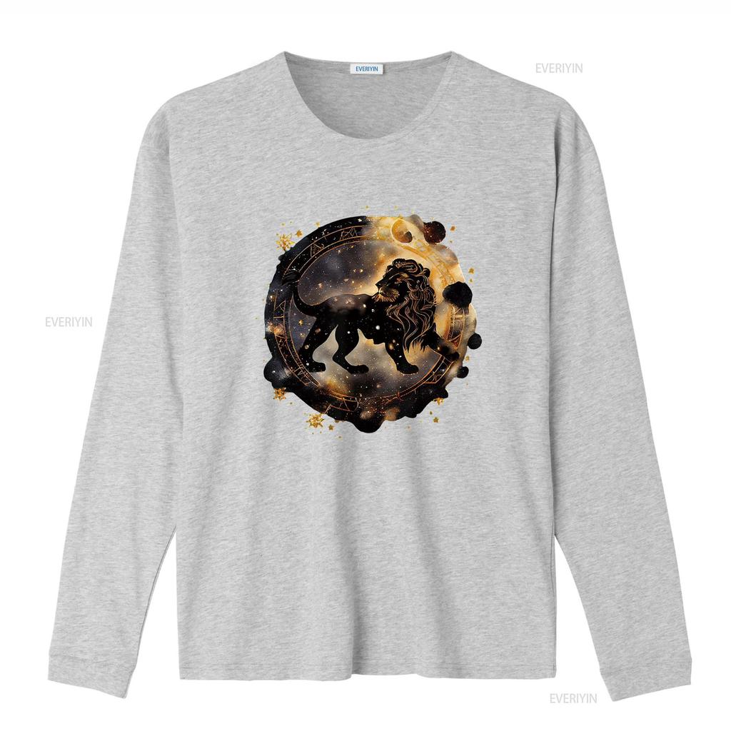 Astrology horoscope Zodiac Sign leo T Shirt vintage Washed Breathable homme fashion Casual Soft Top For Everyday Wear