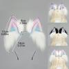 Realistic Cats Ear Hairband With Plush Hairband Gradients Color Design For Women Girls Cosplays Event Themed Parties