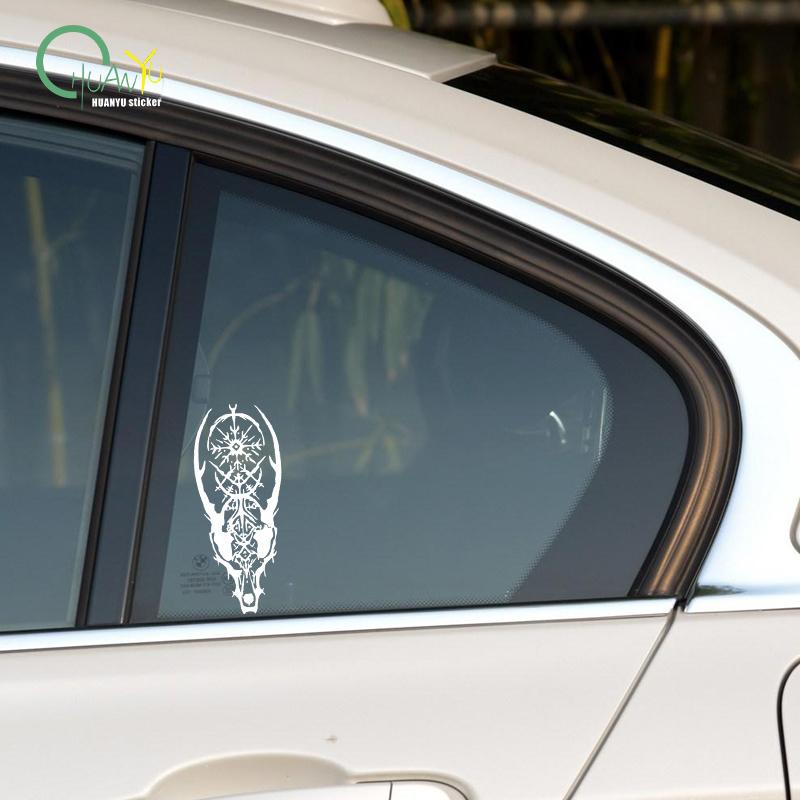 Retro sheep head car body scratch cover decoration car sticker, car, electric car, motorcycle reflective sticker.