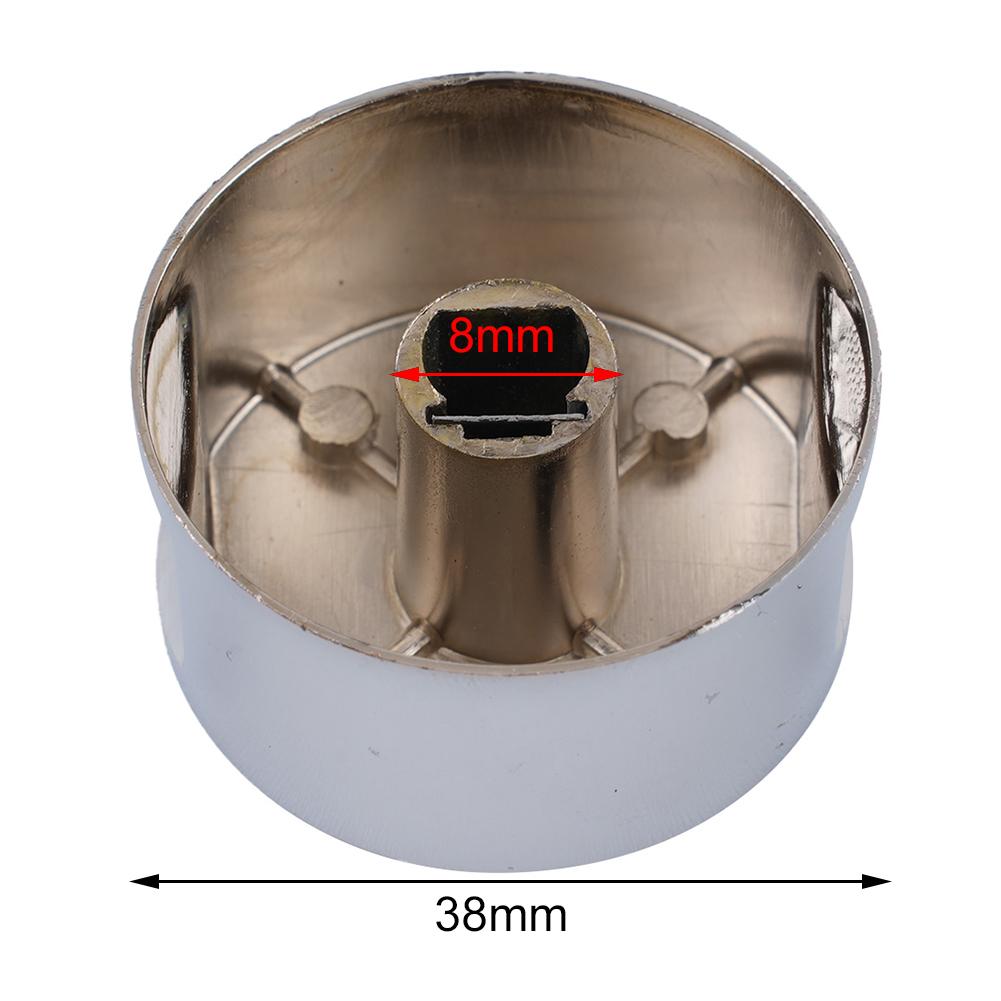 Brand New Stove Rotary Switch Kitchen Accessories Round Knob Silver Zinc Alloy 38*19mm Electric Stove Embedded Hole