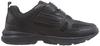 Dunlop Refined Men's Waterproof Wide 4E Velcro Walking, Jogging, and Running Sneakers, DM287, Black, Size 24.5cm