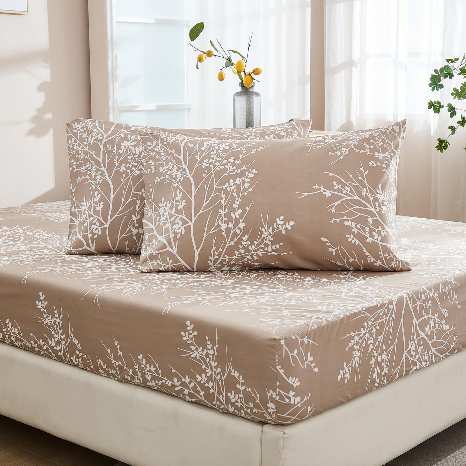 

Plant Flower Pattern Bed Hat Three-Piece Digital Printing Bedding Bed Hat Three-Piece Set Children And Adults For more sizes, please consult customer service.