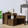 VidaXL Nesting Tables 3 Pcs Brown Oak Engineered Wood 815227