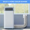 B97A-Portable Air Conditioner Hose Cover For 5" & 5.9" Diameter AC Exhaust Hoses Tube For Heat Reduction