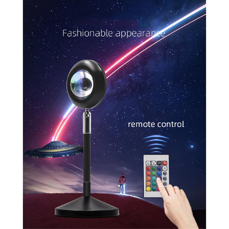 Sunset Effect Projection Lamp, remote control, rgb, rainbow atmosphere, LED light
