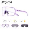 SCVCN Rosa Wanderbrille Fahrradbrille Sonnenbrille für Männer Photochrome Damen Mountainbike Radsportbrille UV400 MTB
