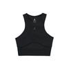 Regata Esportiva Sólida de Secagem Rápida com Elasticidade Casual para Esportes Feminina Tops Preto FN5157-010