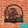 Metal Wall Art Backhoe Loader Truck Sign, Custom Heavy Equipment Decor, Sleek Garage Man Cave Gift