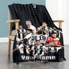Juventus Personalized Text Blanket Lightweight Personalized Blanket Durable Comfort Throw For Home Decor Livingroom Seaside Bed Four Seasons Universal