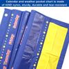 Calendar and Weather Pocket Chart for Kids with 136 Cards Classroom Calendar Pocket Chart School Homeschool Calendar Classroom Supplies Large 44.5" x