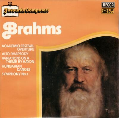 LP Record JOHANNES BRAHMS - Favourite Composers DPA553554 Decca 1976 UK Classical Used