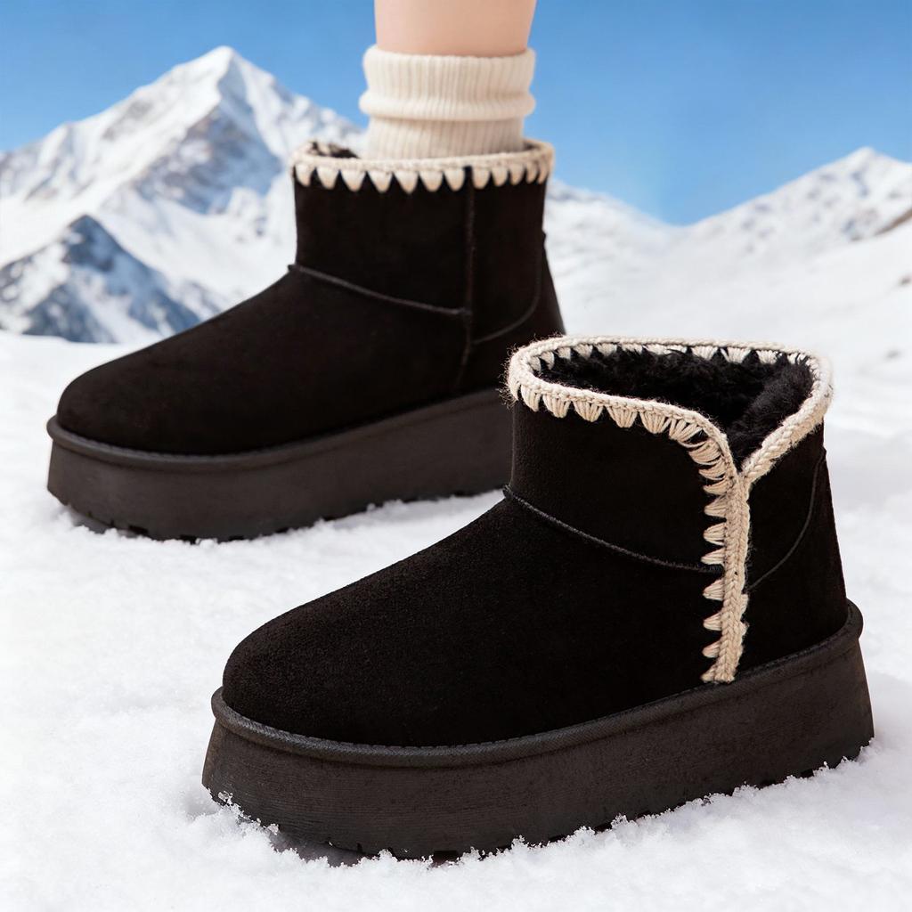 Snow Boots Women's Cotton Shoes High-top Cold-proof Women's Boots Warm and Comfortable Shoes Women's Fashion Versatile Boots