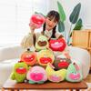 Mouth Big Funny Fruit Plush Toy Peach Strawberry Doll Kids Gift Decoration Home