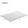Foldable Mattress, Honeycomb Fabric, Ergonomic, Breathable And Durable, Compression Packaging, Multi-Purpose Mat, Hardness H3, 23D Sponge, White,