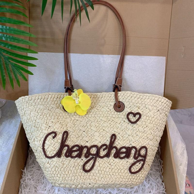 

Большая плетеная соломенная сумка ручной работы с регулируемыми буквами, сумка через плечо, для пляжного отдыха, для поездок на работу, для путешествий Collection and purchase, free drawstring inner bag