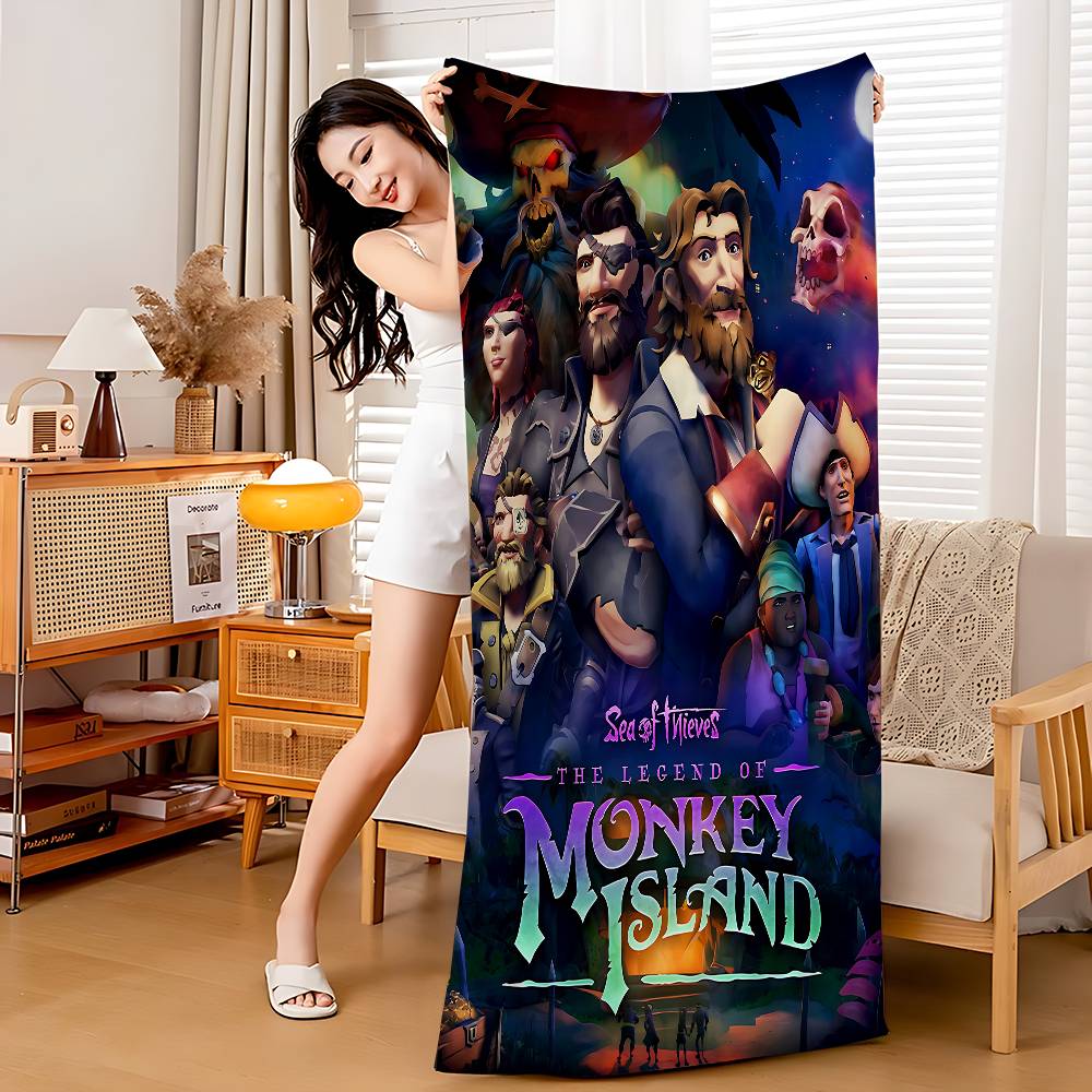 

Classic Game The Secret Of Monkey Island Microfiber Printed Beach Towel Mountain Climbing Yoga Beach Swimming Running Absorbent W40*H60(CM)