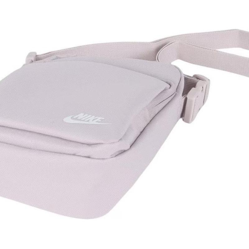 Nike Heritage Nylon With Polyester Crossbody Bag, Shoulder Bag Regular Unisex Platinum Purple & Peak White Casual DB0456-019