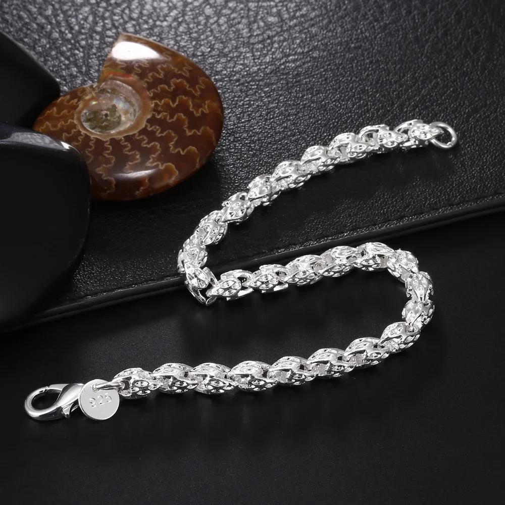 Neues feines Kupfer Massivkettenarmband für Damen Herren Charms Partygeschenk Hochzeitsfeier Modeschmuck Geschenk