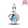 Turkey Blue Eternity Circle Dangle Charm 793125c12