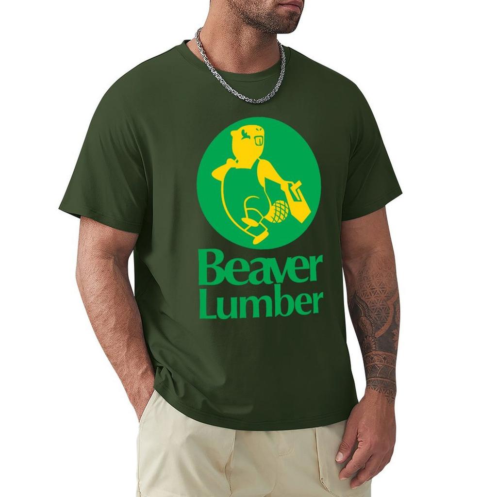 Beaver Lumber T-Shirt Oversized Oversizeds Shirts Graphic Vintage Anime Shirt Oversized T Shirt Men