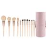 Morandi 12-teiliges Make-up-Pinselset mit weichen Tierhaaren zum Konturieren, für Lidschatten, losen Puder, Rouge und Concealer.