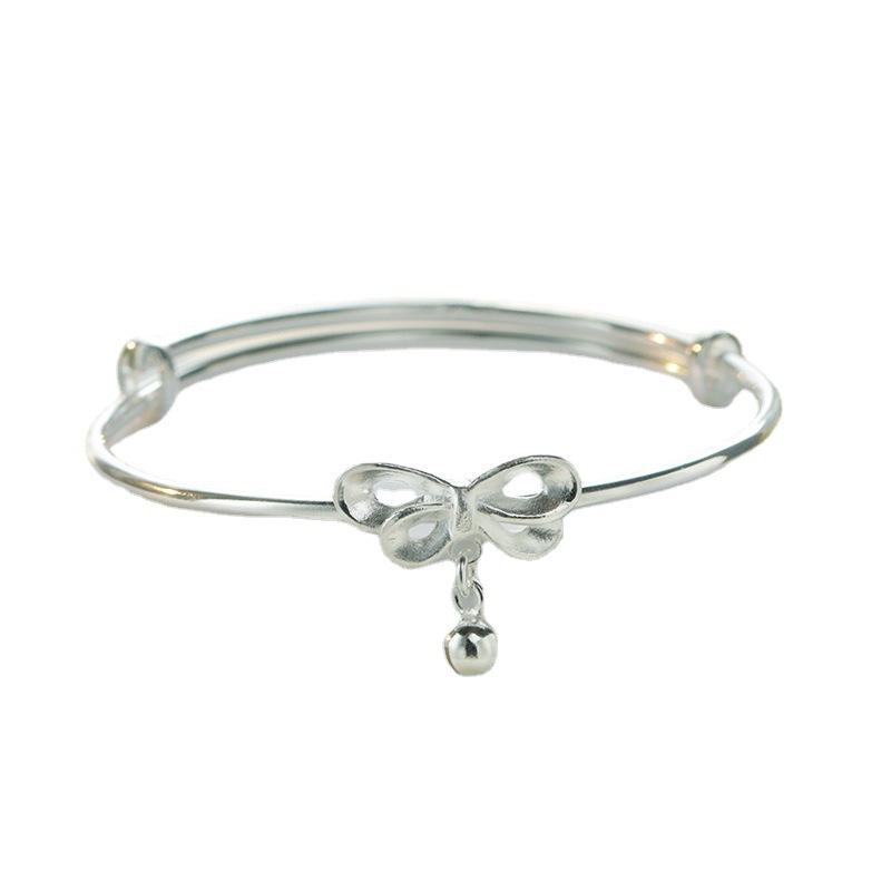 

Браслет-колокольчик с бантом, женский простой браслет с открытым кольцом в молодежном стиле, наконечник лучшего друга, Instagram, Маленькая красная книга, Интернет-красный стиль Adjustable size