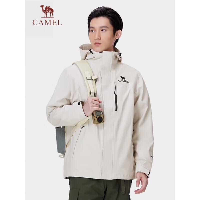 Верблюжья ветровка 3-в-1 с флисовой подкладкой для улицы M