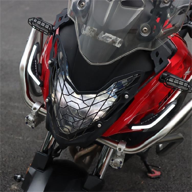 LED Decorative Winglets Body Trim Sticker Fairing Air Deflectors For Increased Motorbike And Electric Bike Visibility 2x