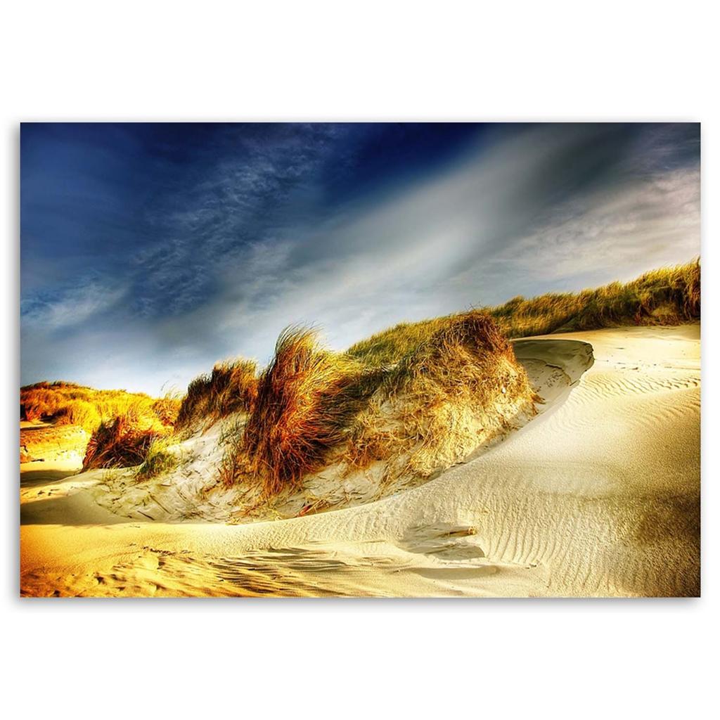 Canvas print, Dunes beach sky clouds