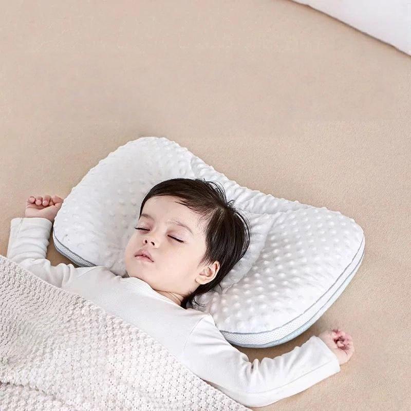 Newborn Pillow Children's Pearl Cotton Pillow, Protects Head Shape, Suitable for All Seasons