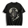 Vintage Western Schutter Print Casual T-shirt Retro Cowboy Stijl Top Puur katoenen T-shirt