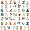 50pcs Cute Watercolor Animals Graffiti Stickers Phone Scrapbook Motorcycle Waterproof Cartoon Sticker