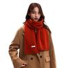 Wool Knitted 100% Cashmere Scarf Female and Male Thickened Scarf Warm Couple Parent-child Model Autumn and Winter Gift