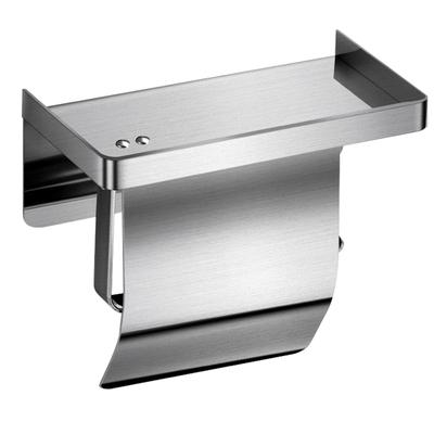 CMD Toilet Paper Holder, 304 Stainless Steel, Stylish Toilet Paper Holder, No Drilling Required, Strong Adhesive, Hanging Toilet Paper Dispenser, Wate