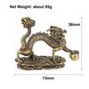 Antique Miscellaneous Bronze Brass Small Ornament Of A Tiger Catching A Deer