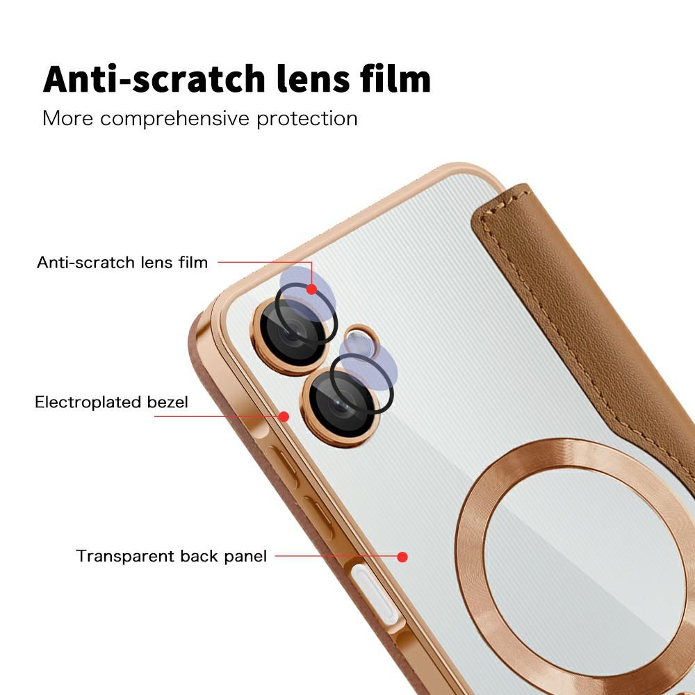 For Samsung Galaxy A06 4G Magnetic Case RFID Blocking Leather Phone Cover