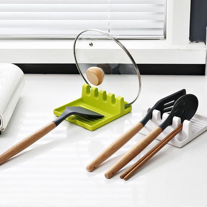 

Multi-Function Pot Lid, Knife, and Chopping Board Rack белый