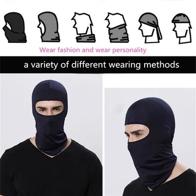 Outdoor Ski Motorcykel Cykling Balaclava Helmask Nackskydd Ultratunnt