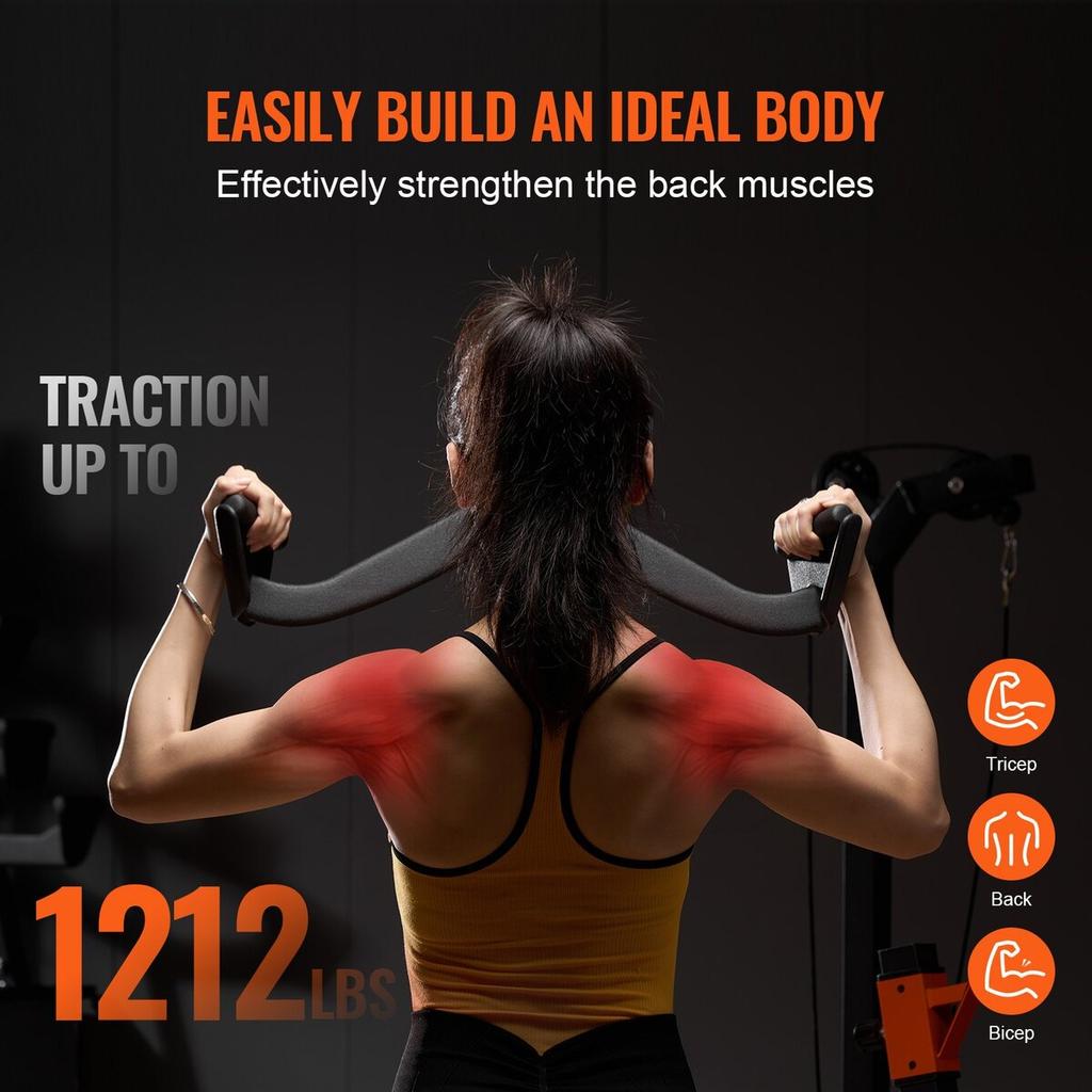Maniglia per Lat Pulldown V-bar T-bar Attacco per Macchina a Cavi per Palestra Domestica